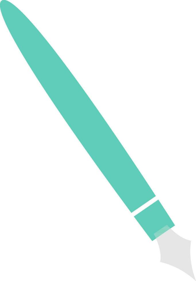 Vector illustration of green fountain pen.