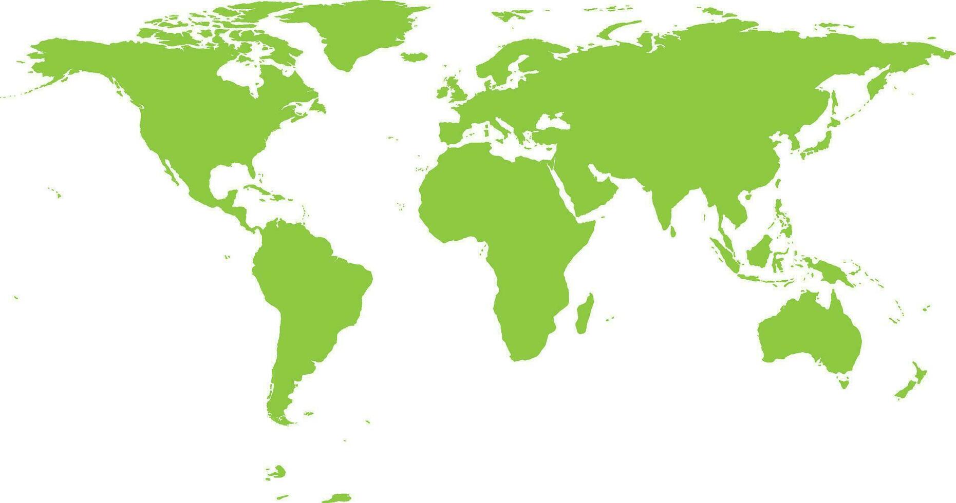 Illustration of world map. vector