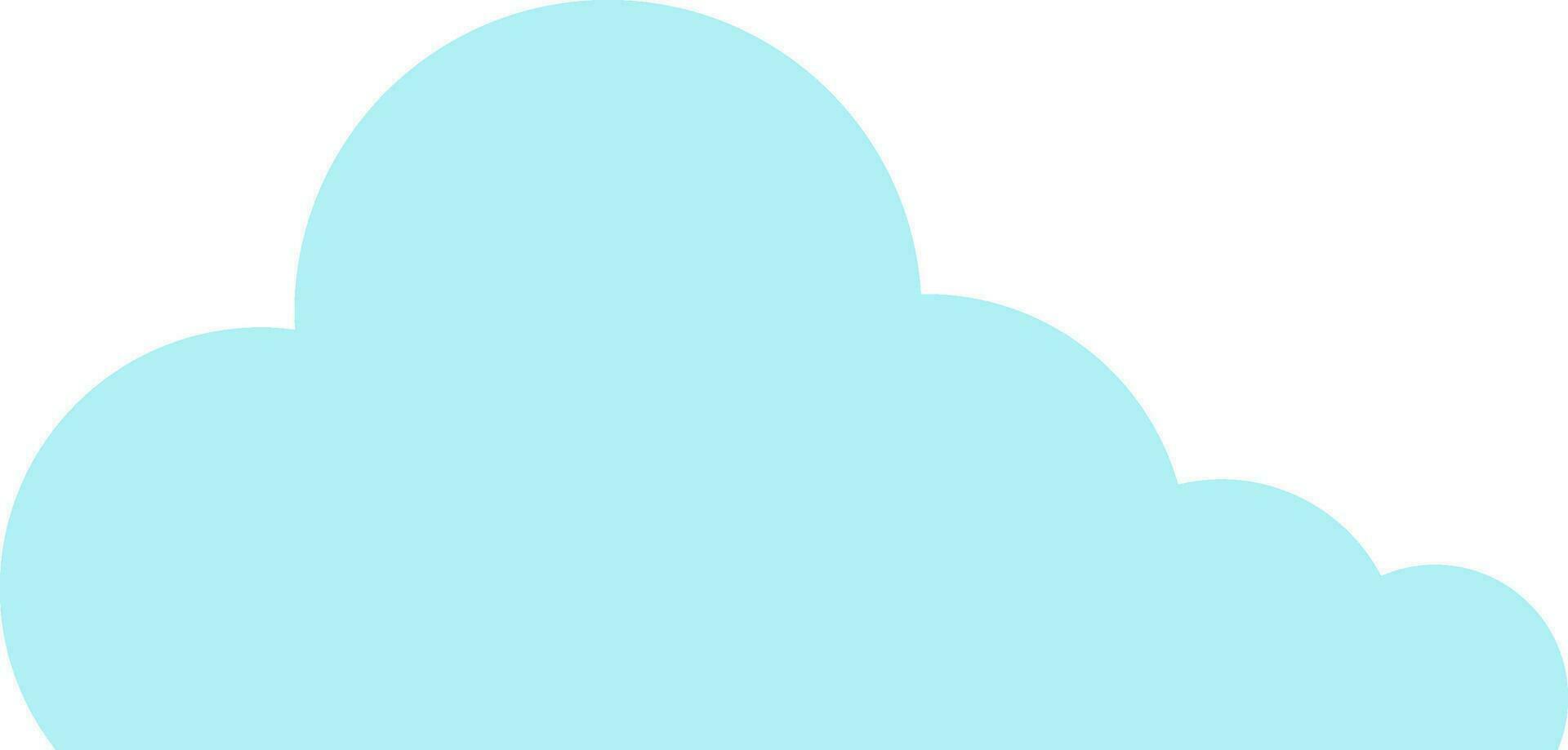 Vector illustration of cloud.