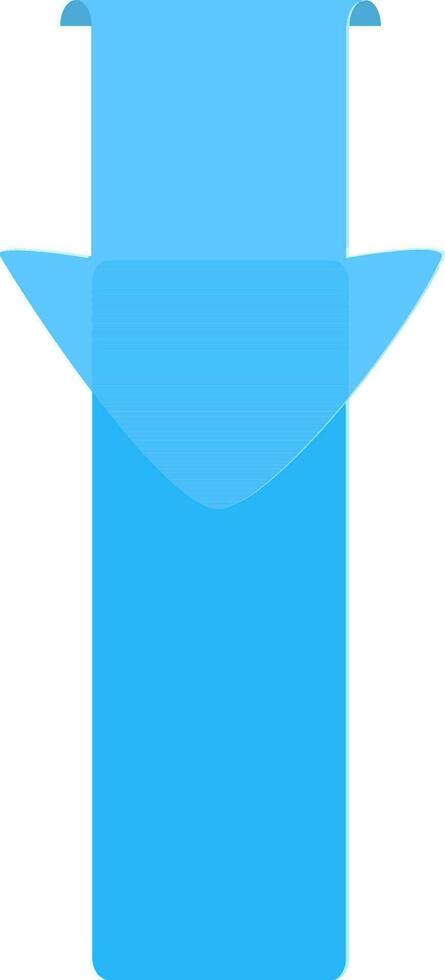Sky blue arrow infographic element for Business. vector