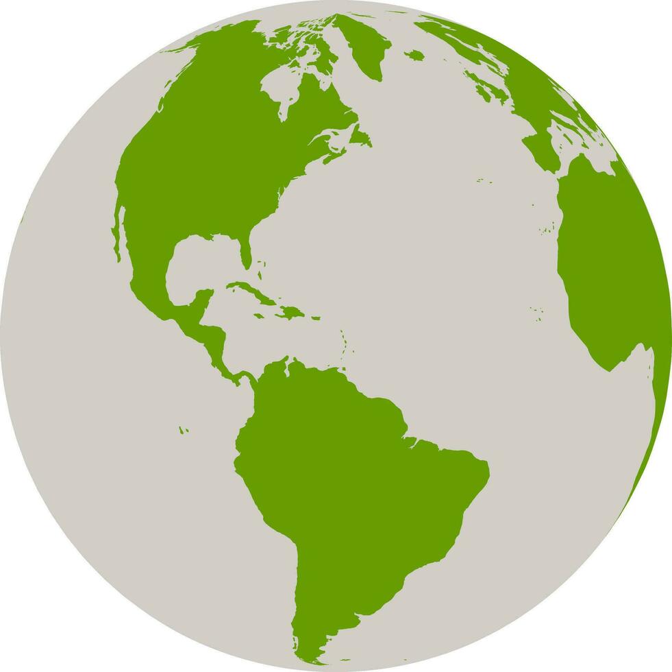 Vector Earth Globe symbol in flat style.