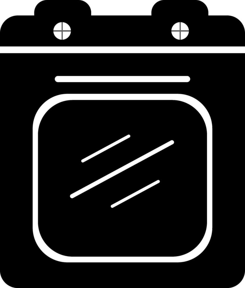 Flat style icon of an oven. vector