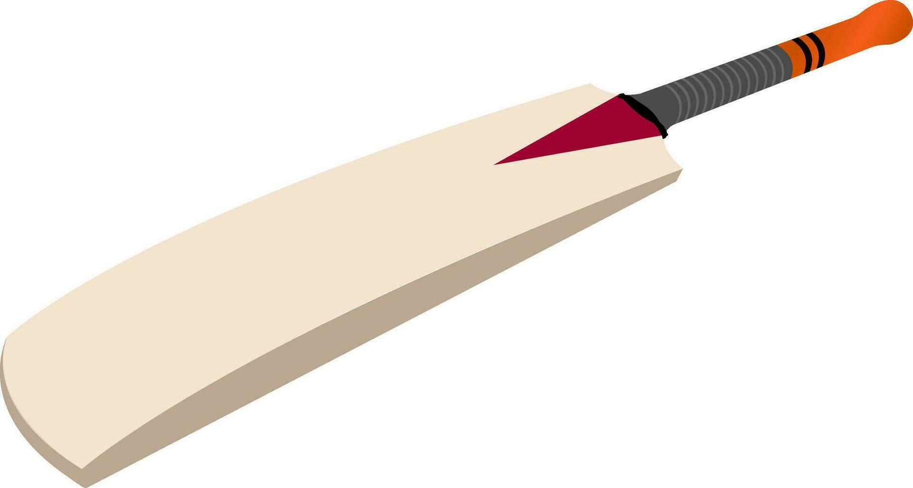 Illustration of cricket bat. vector