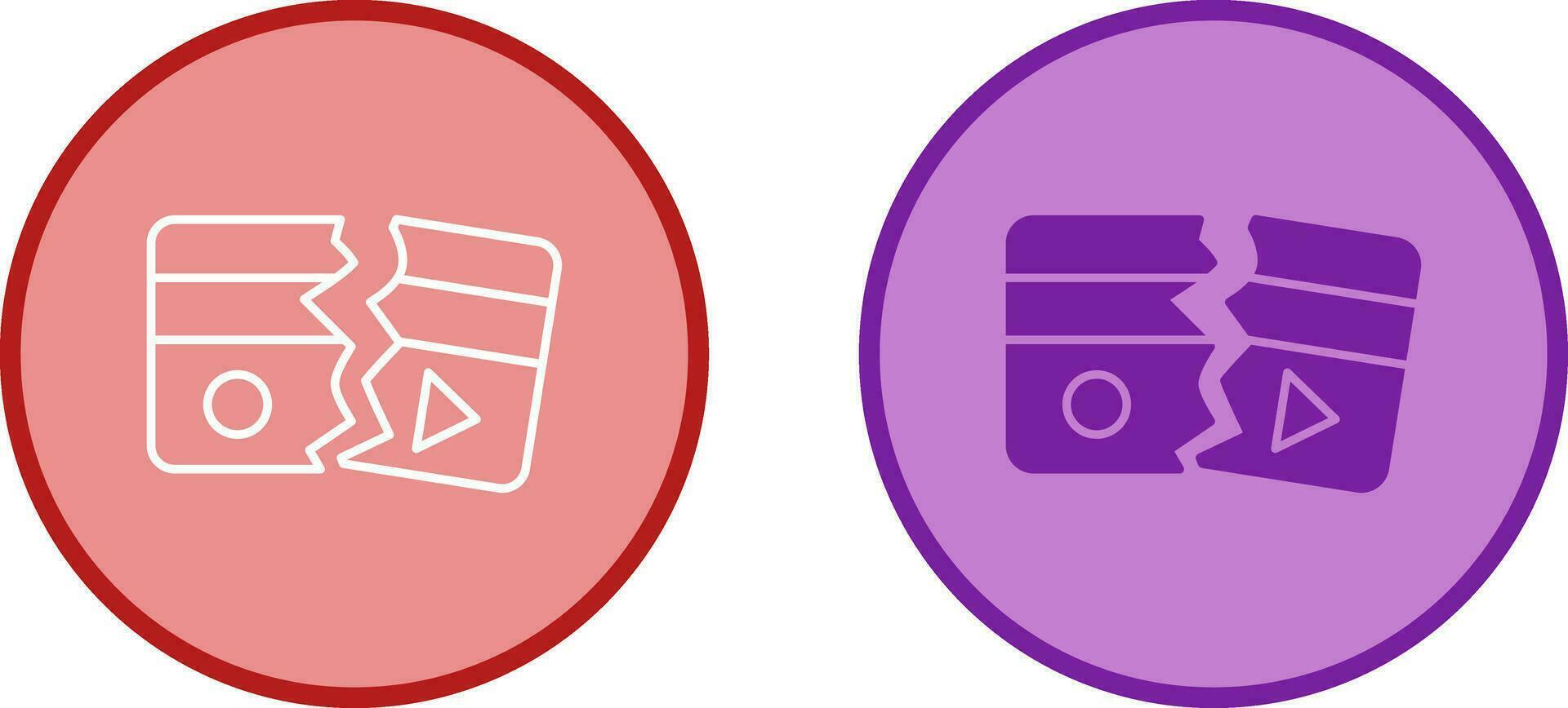 Broken Vector Icon