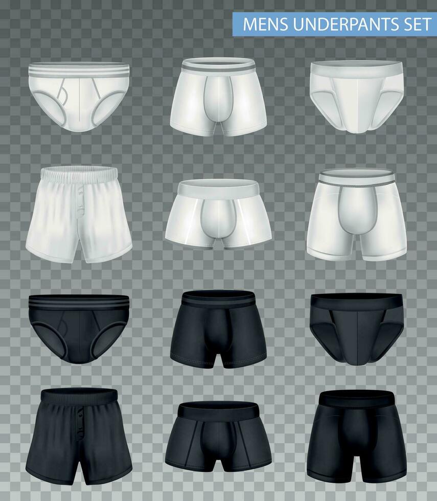 de los hombres calzoncillos conjunto vector