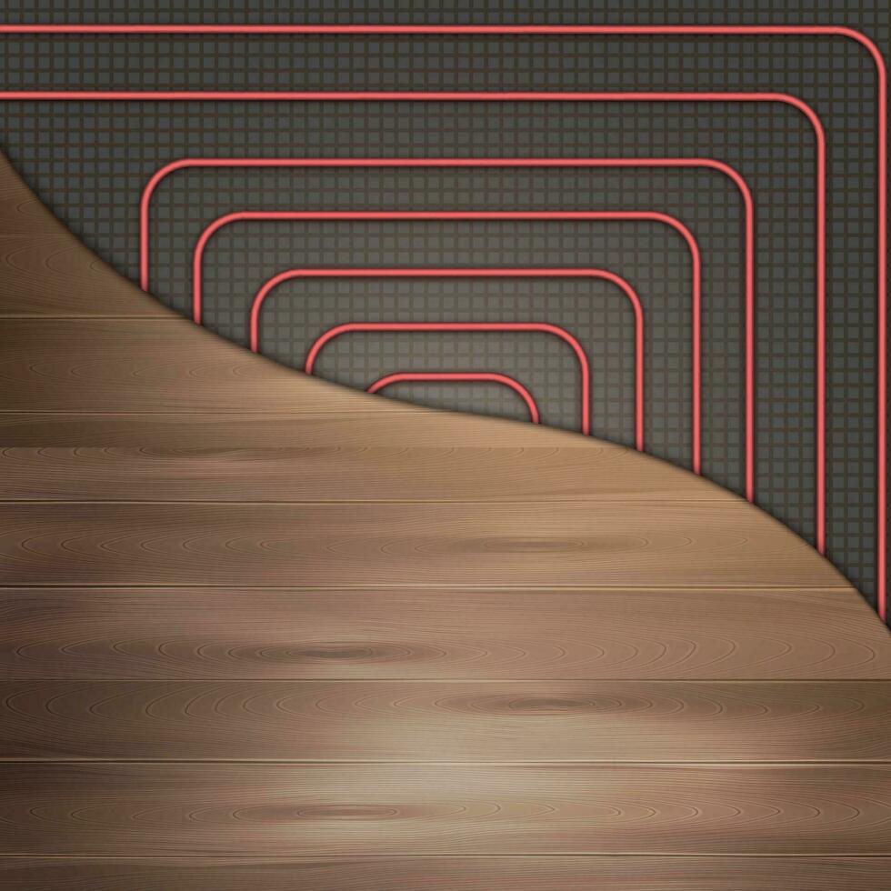 Hot Floor Heating Background vector