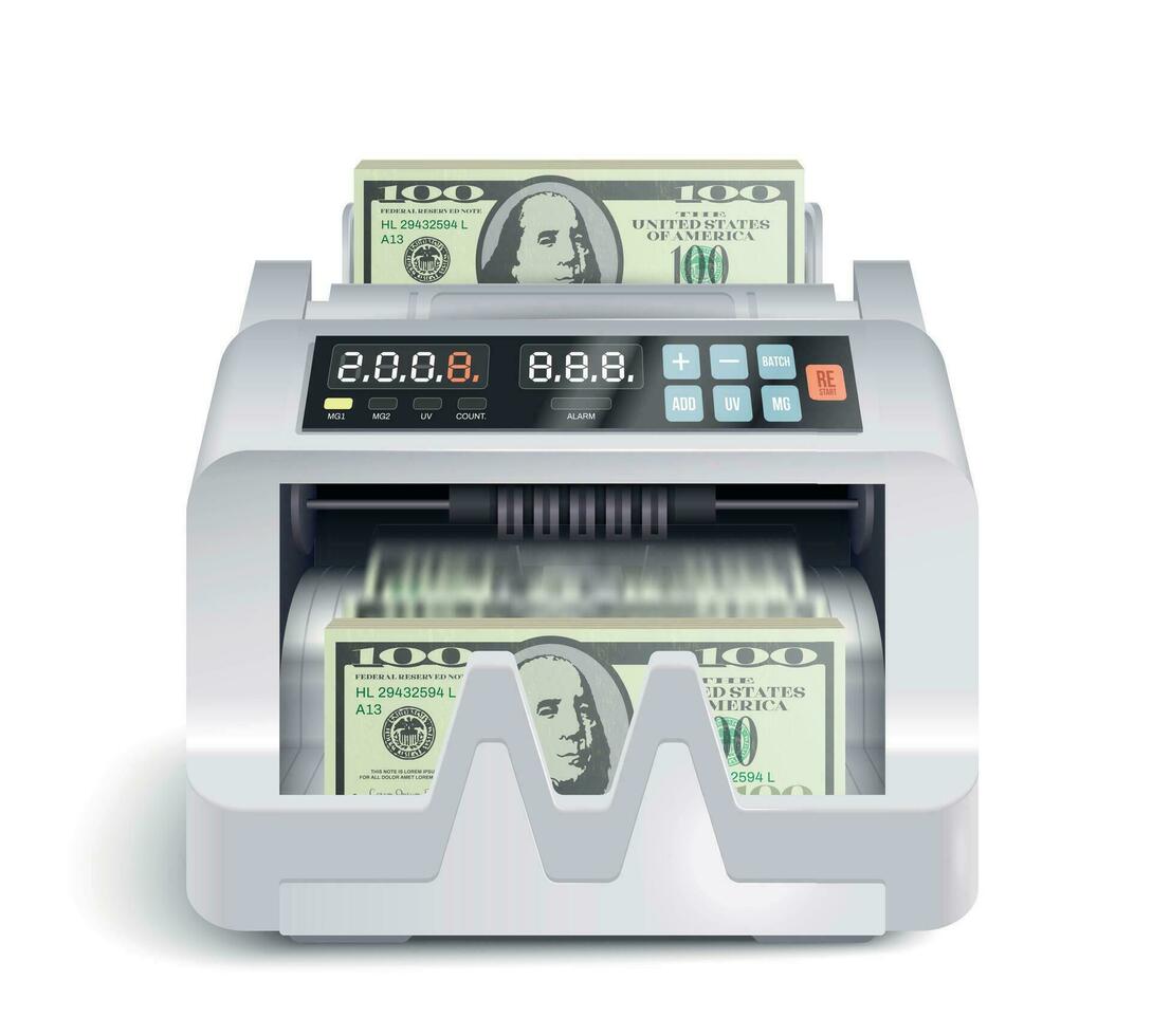 Money Counting Appliance Composition vector