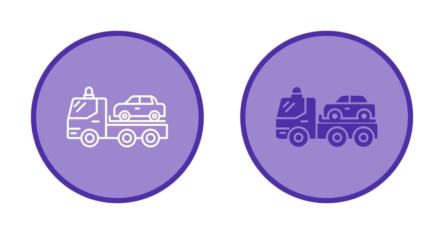 Tow Truck Vector Icon