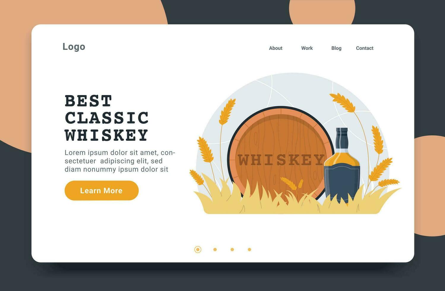 mejor clásico whisky sitio web vector