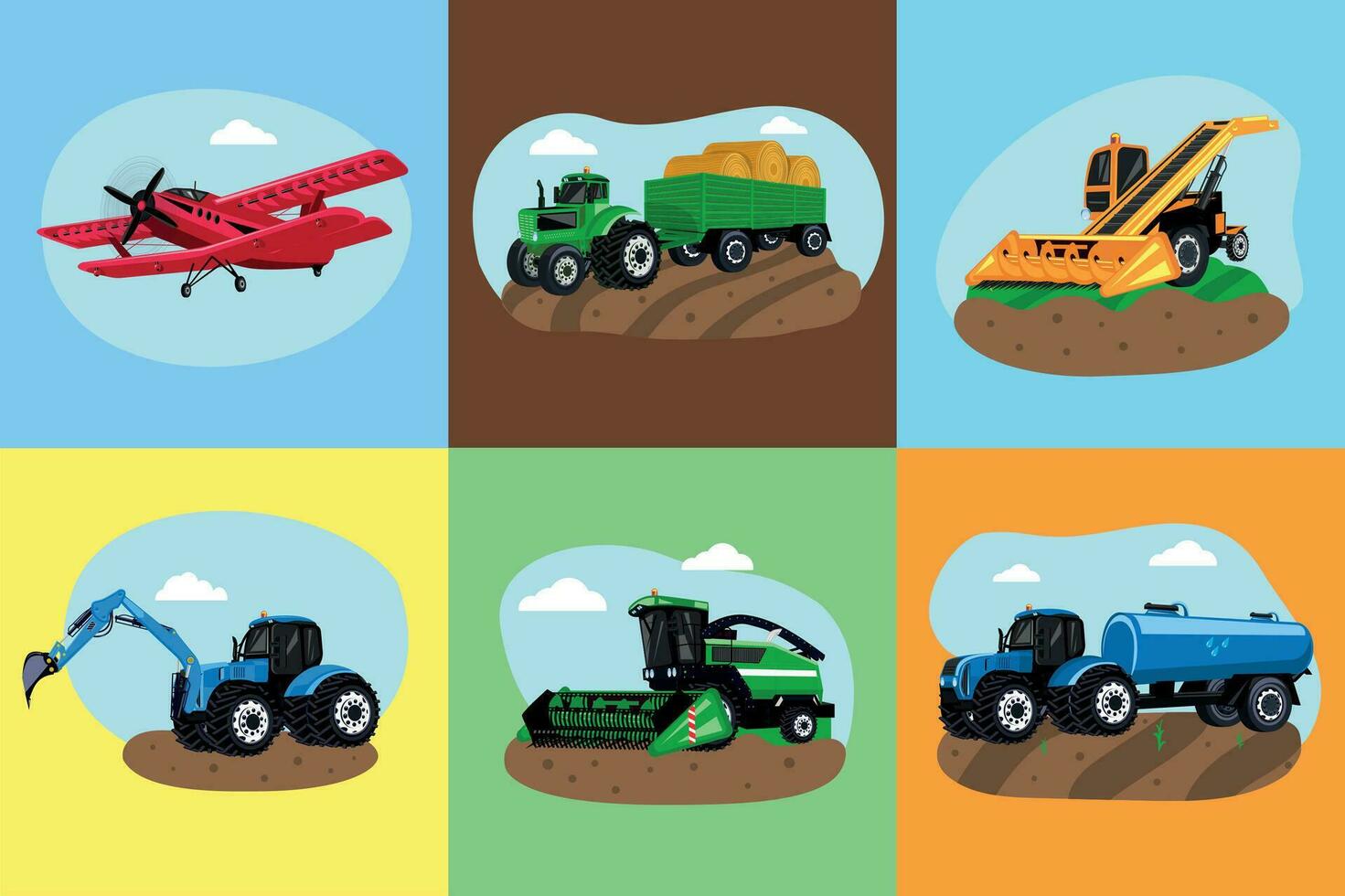 agrícola transporte conjunto vector