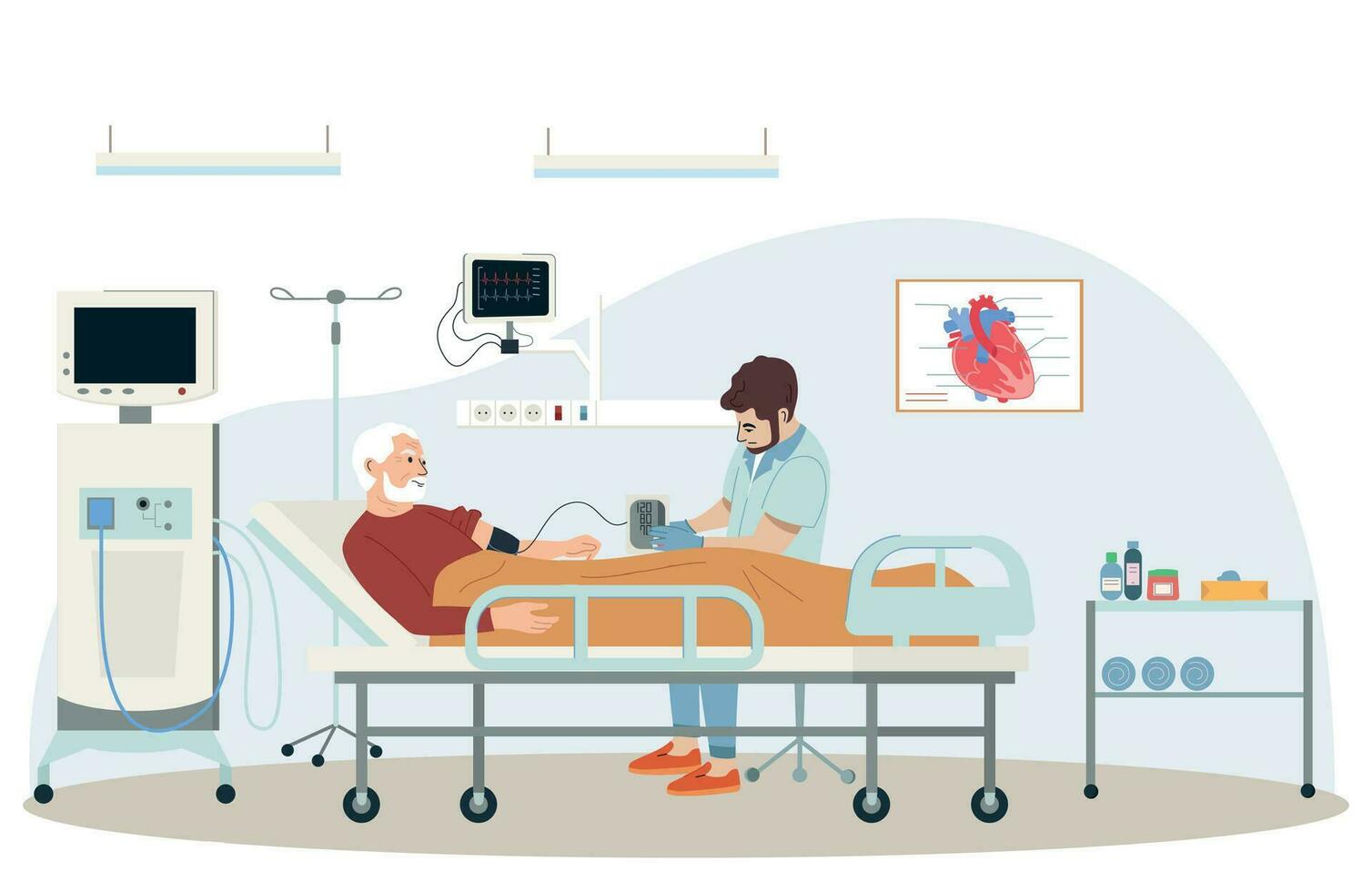 Heart Attack Treatment Composition vector