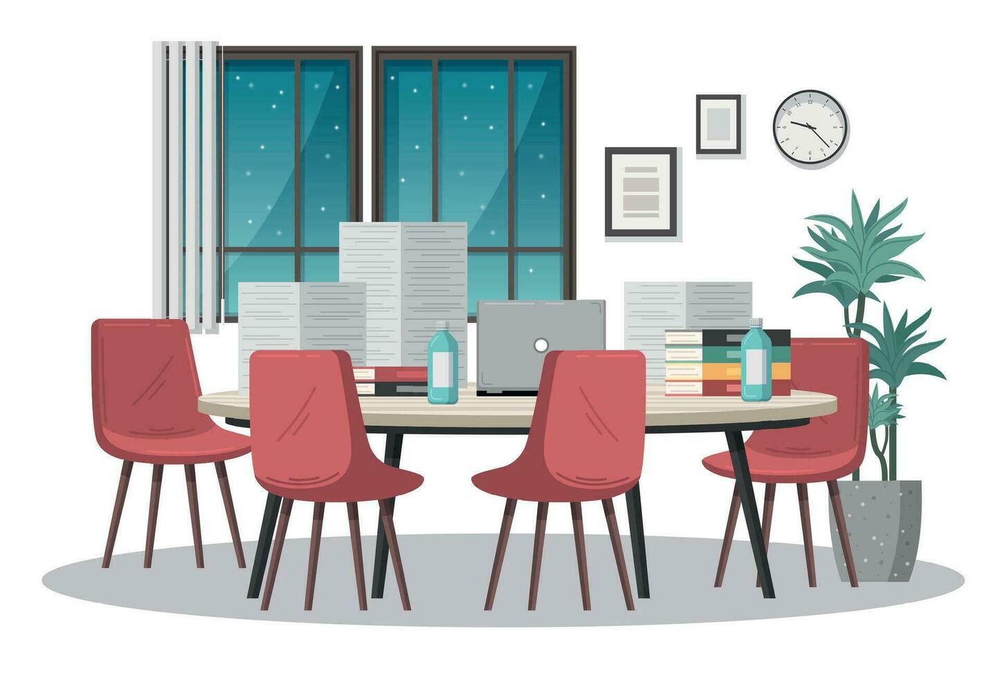Meeting Room Cartoon vector