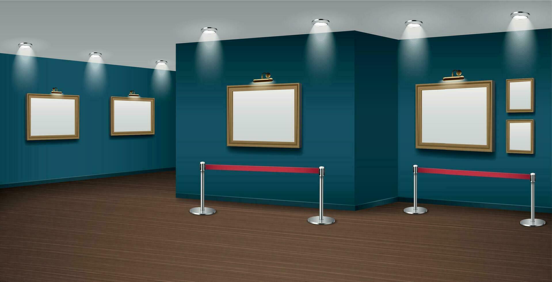 Gallery Museum Mockup vector