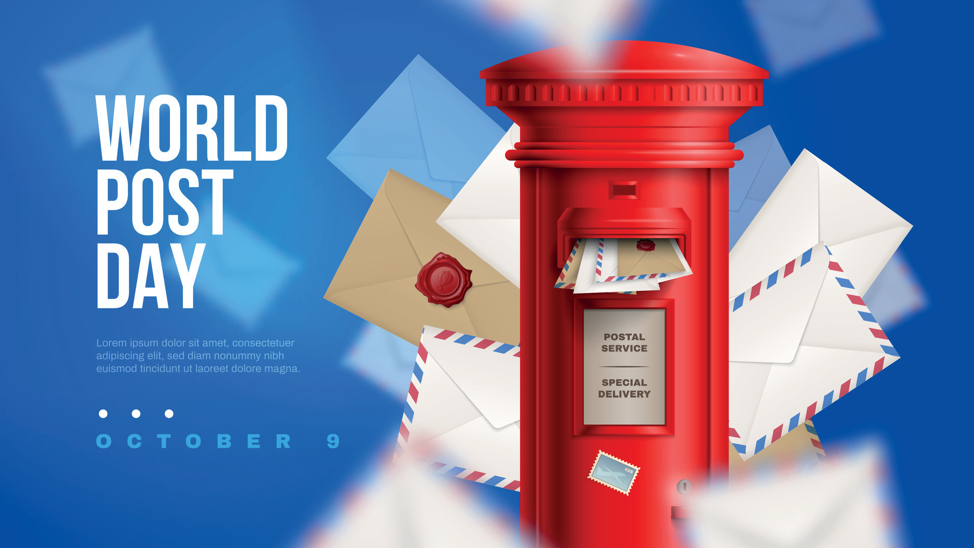Realistic Post Horizontal Poster 24854018 Vector Art at Vecteezy