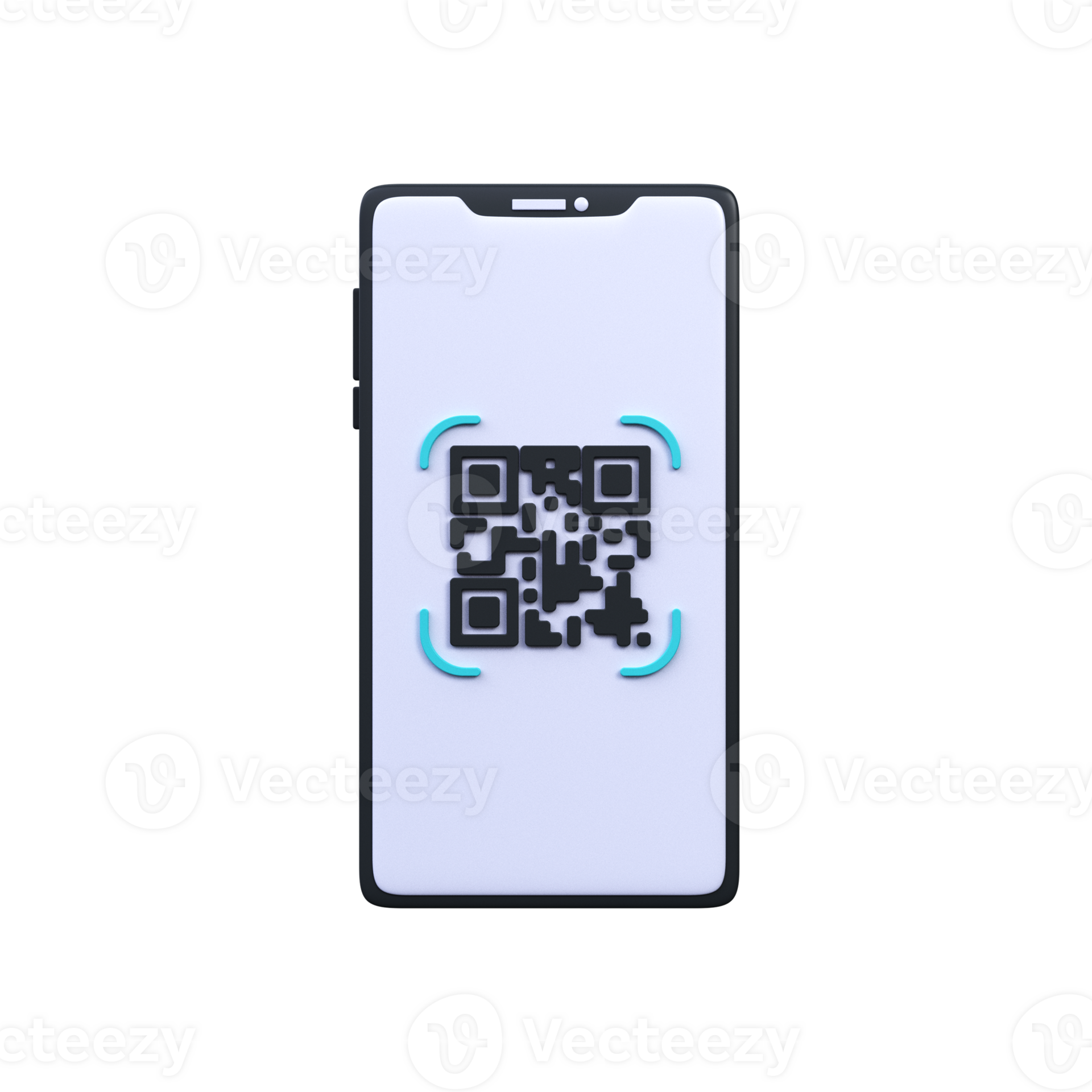 Qr code for payment. QR code scan to smartphone 24854100 PNG