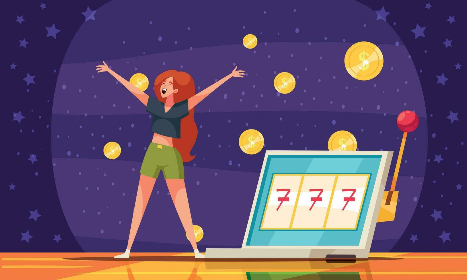 Lottery Winner Concept vector