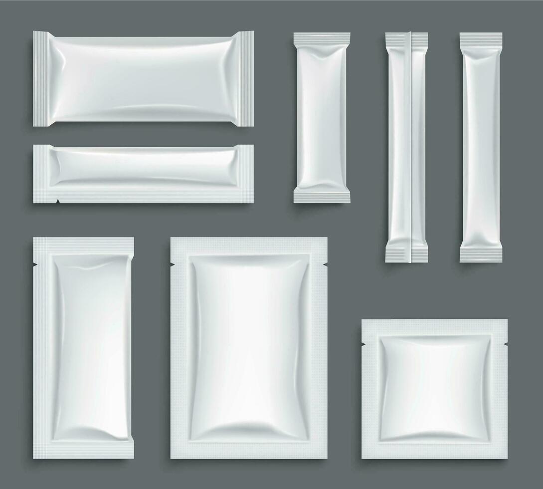 Sachet Mockup Set vector