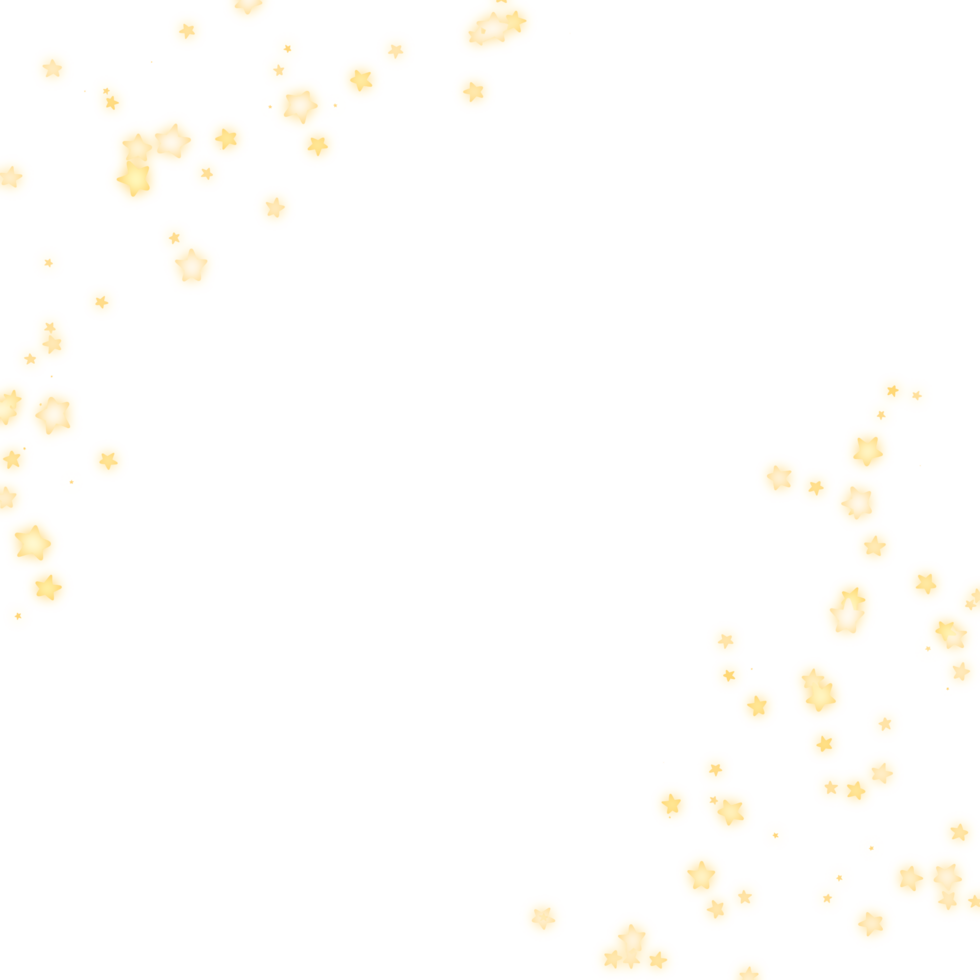 Beautiful sparkling stars png