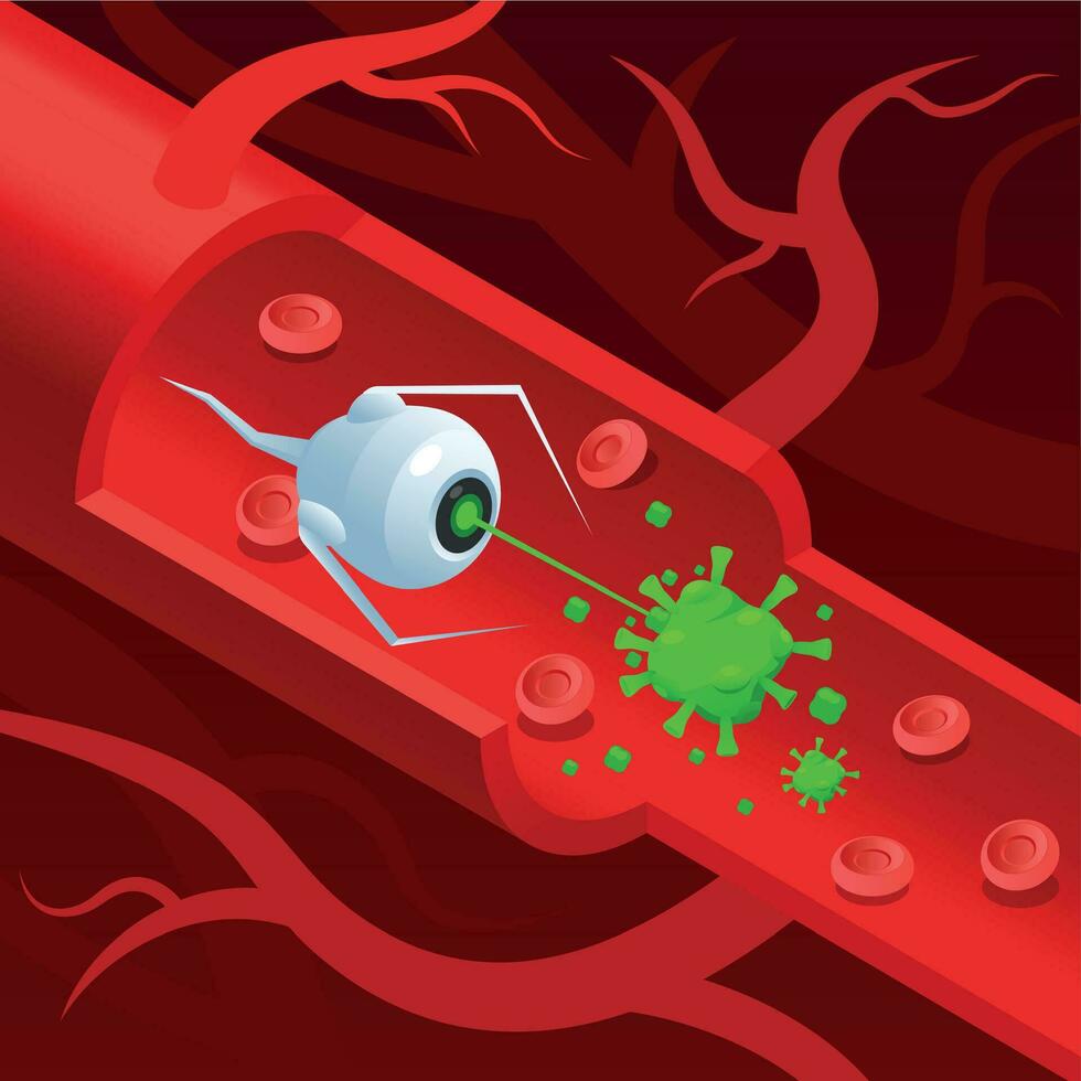 nanotecnología isométrica concepto vector