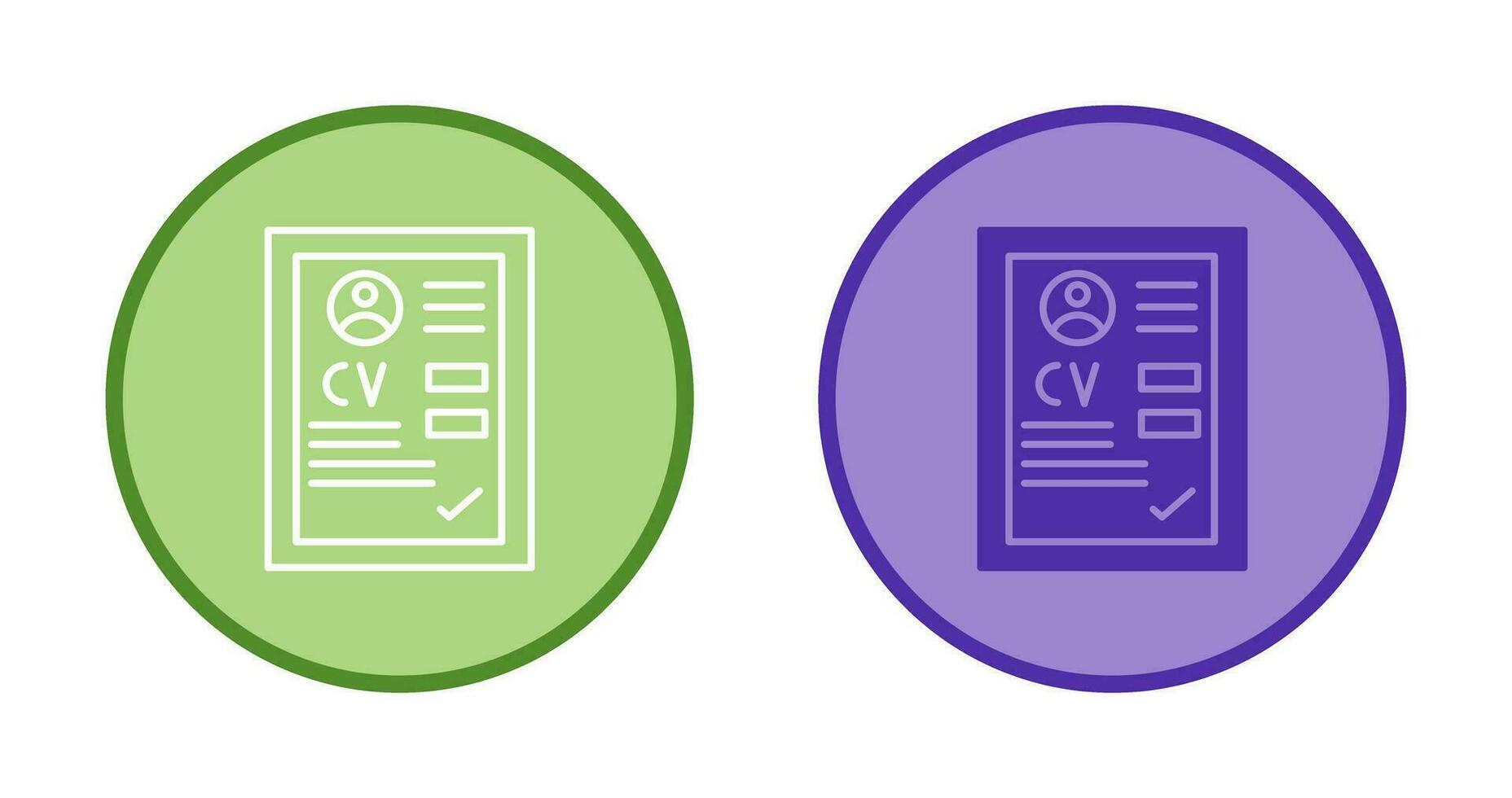 CV Vector Icon