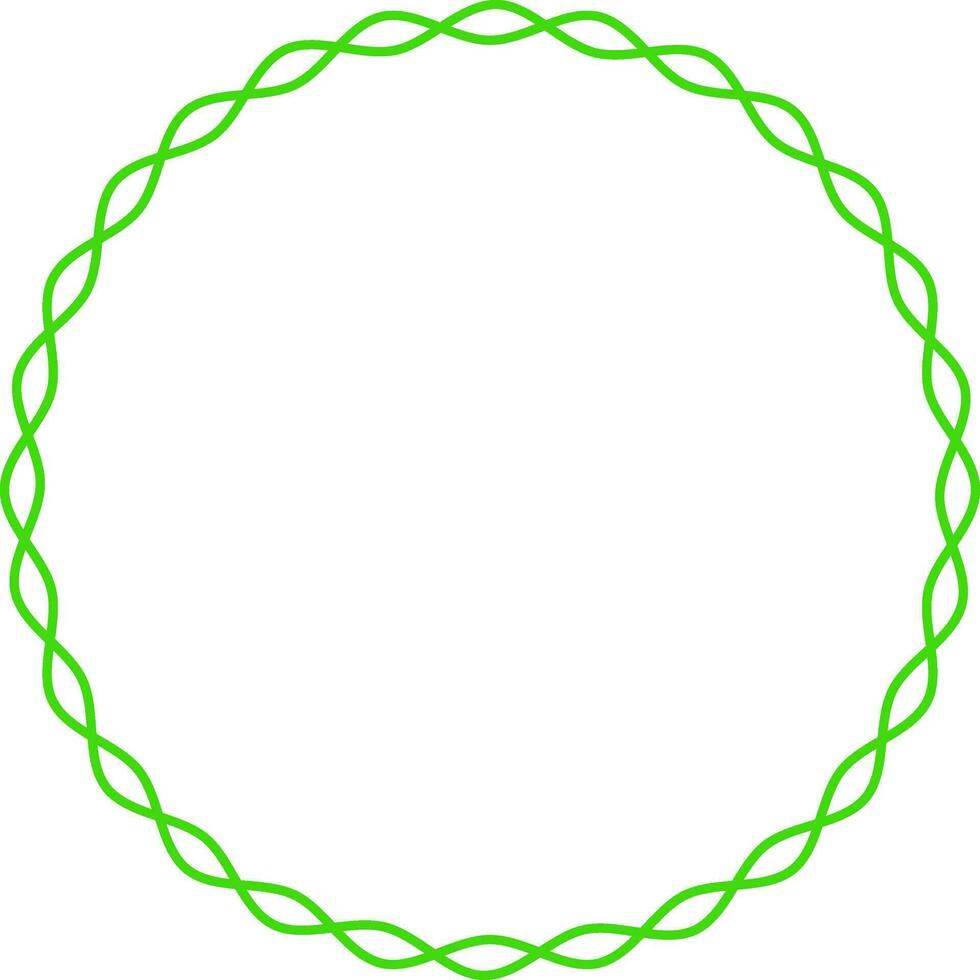 Round shape blank frame design. vector