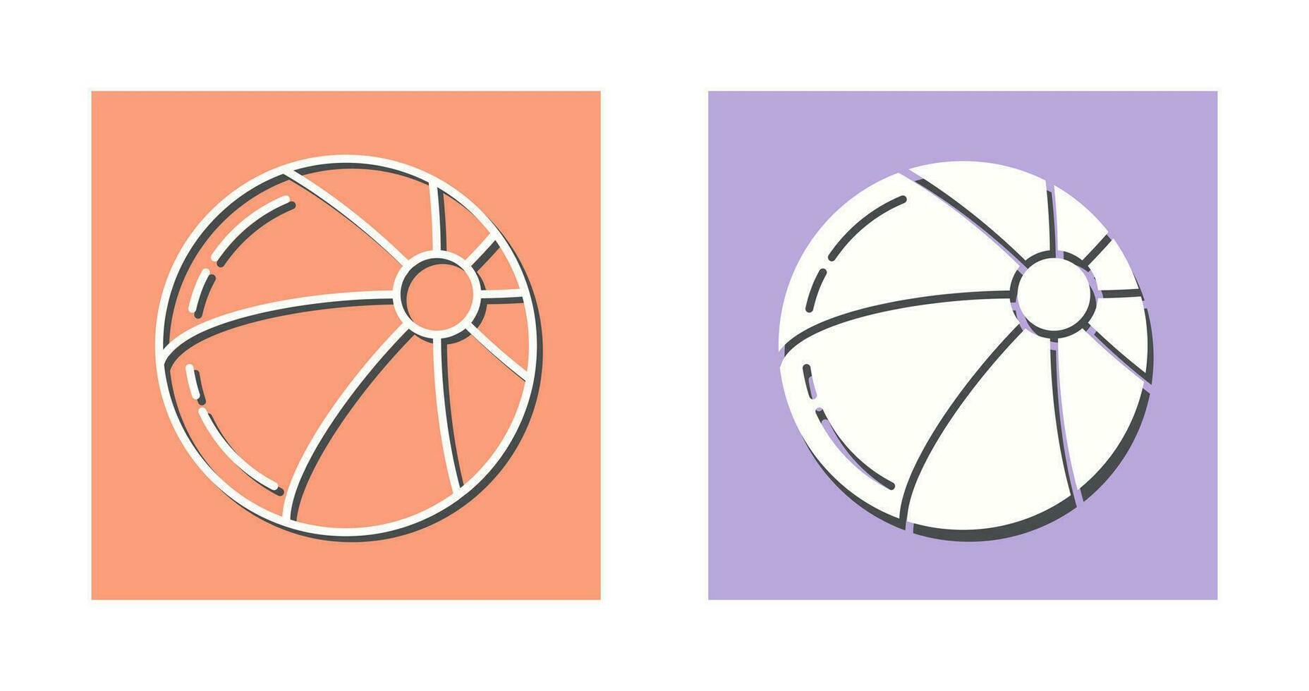 Beach Ball Vector Icon