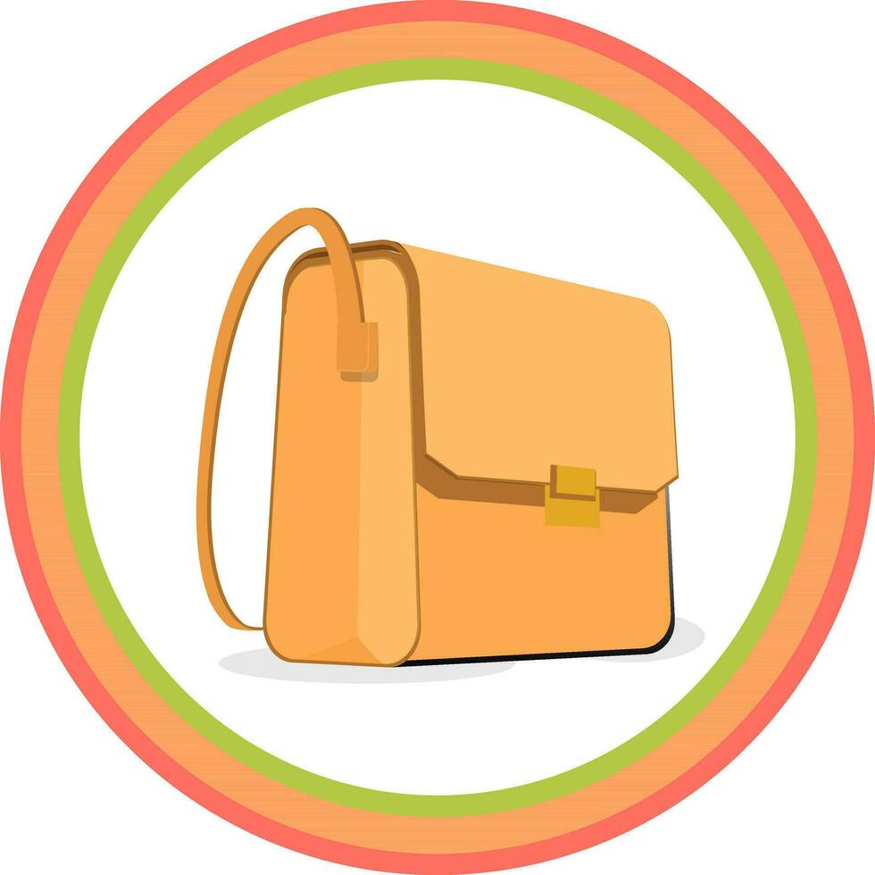 Illustration of a hand bag. vector