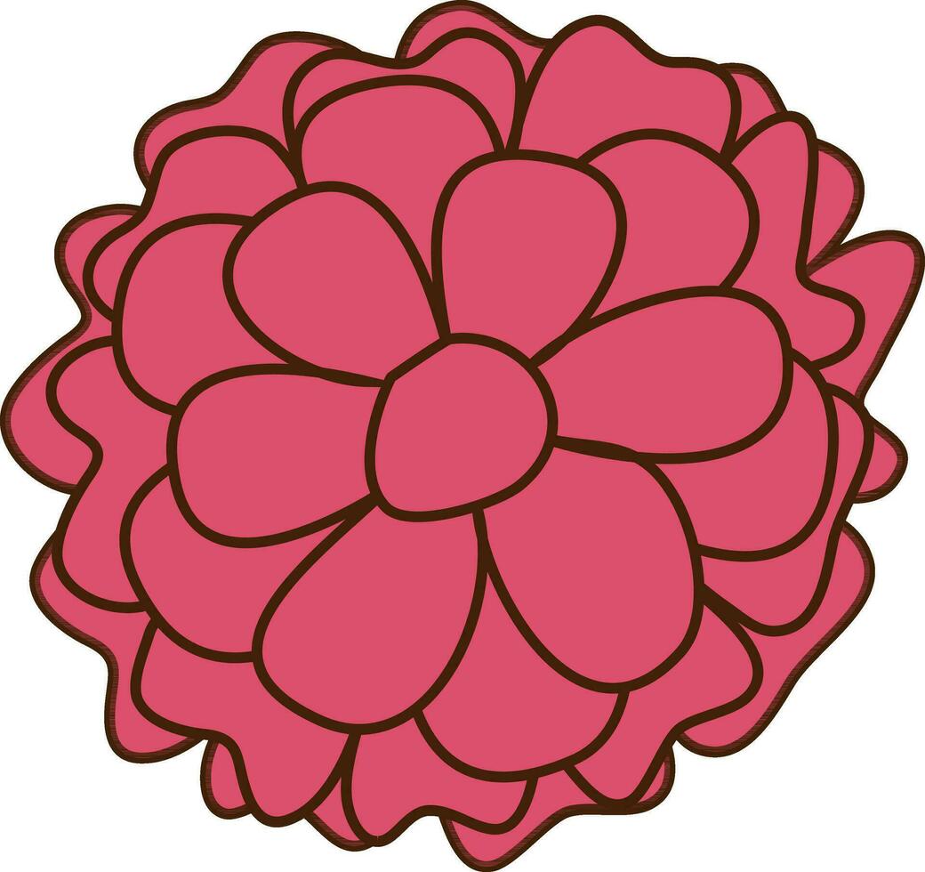 Illustration of a flower. vector