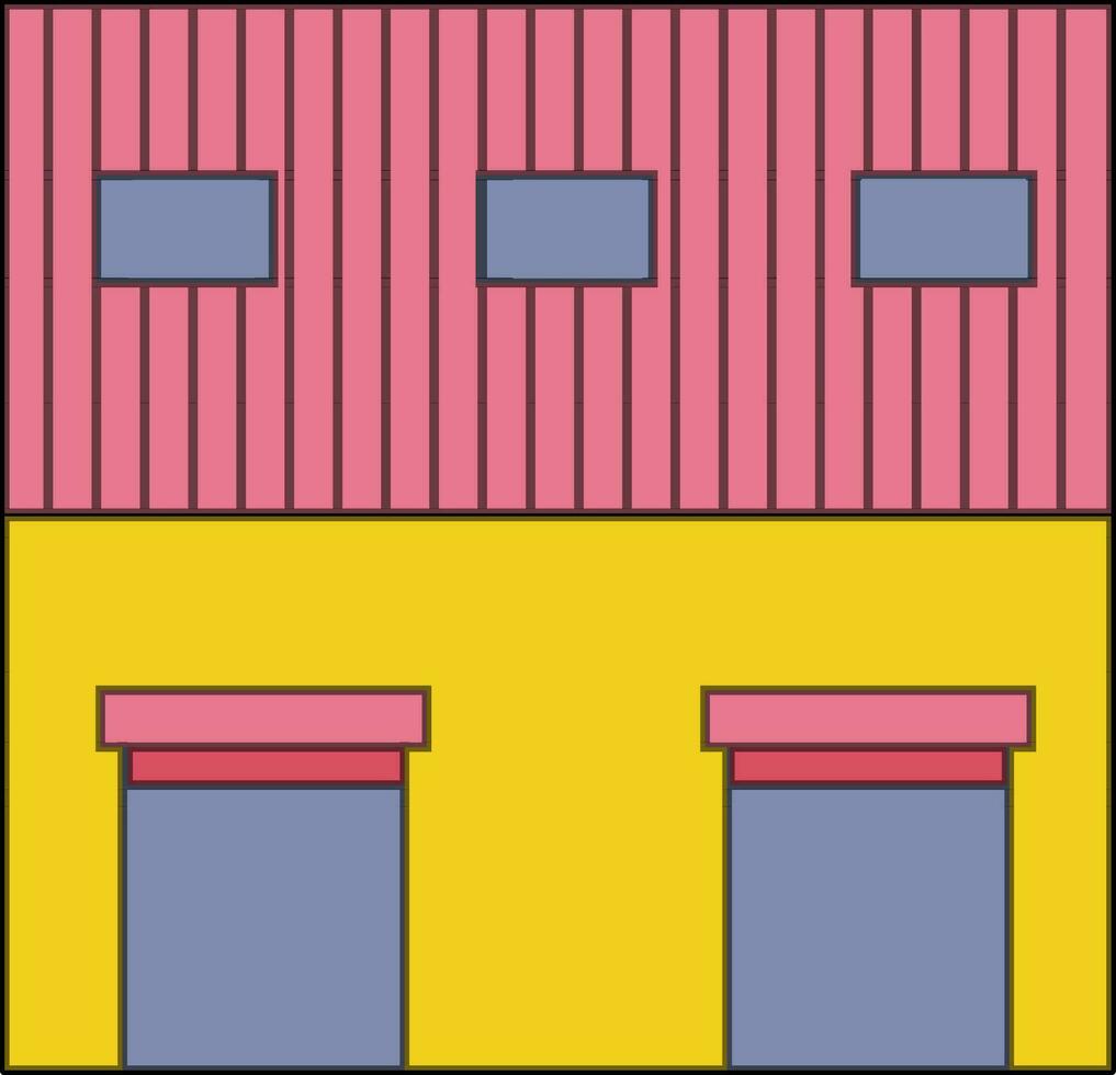 plano ilustración de almacén icono o símbolo. vector