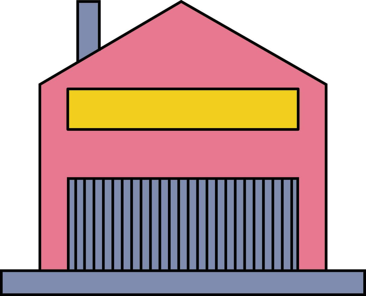 Warehouse icon or symbol. vector