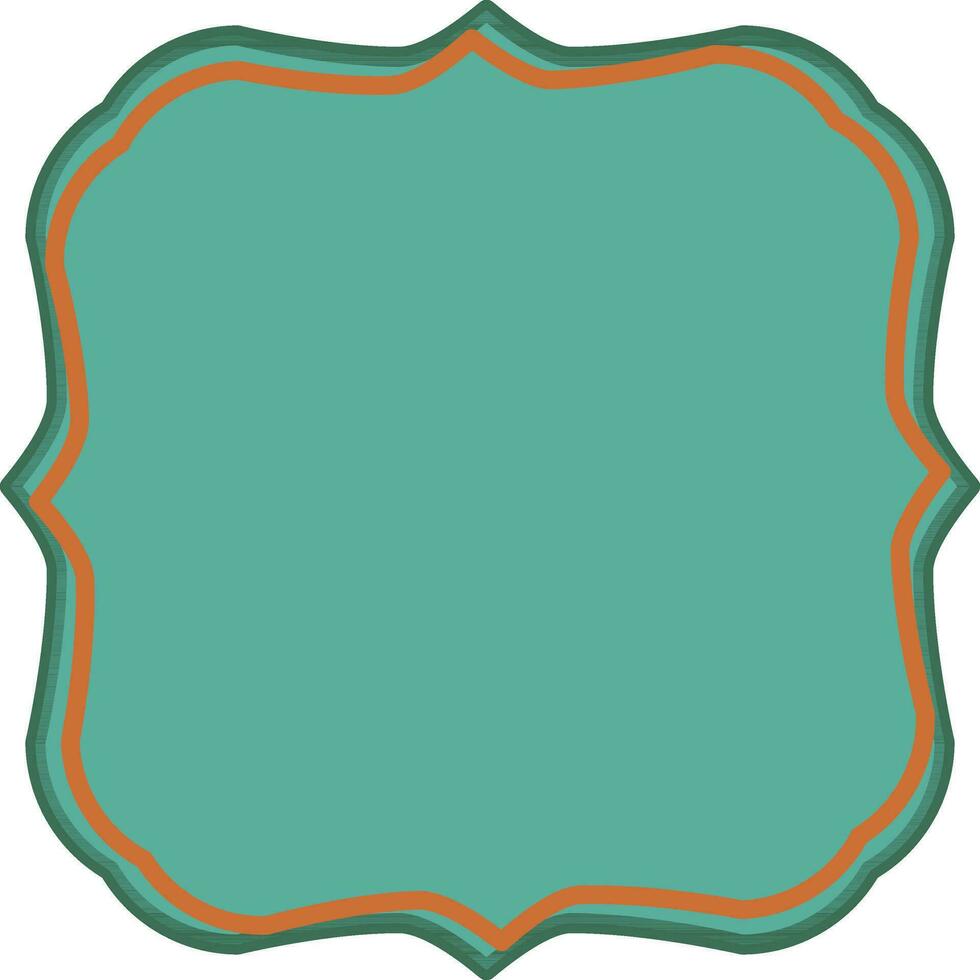 Blue frame with space for your message. vector