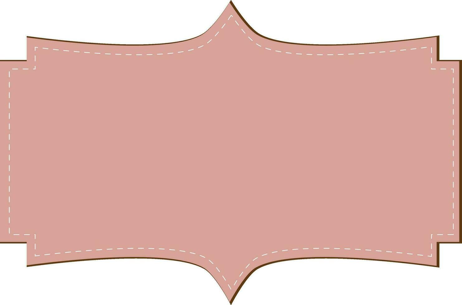 Sticker or tag with space for your message. vector