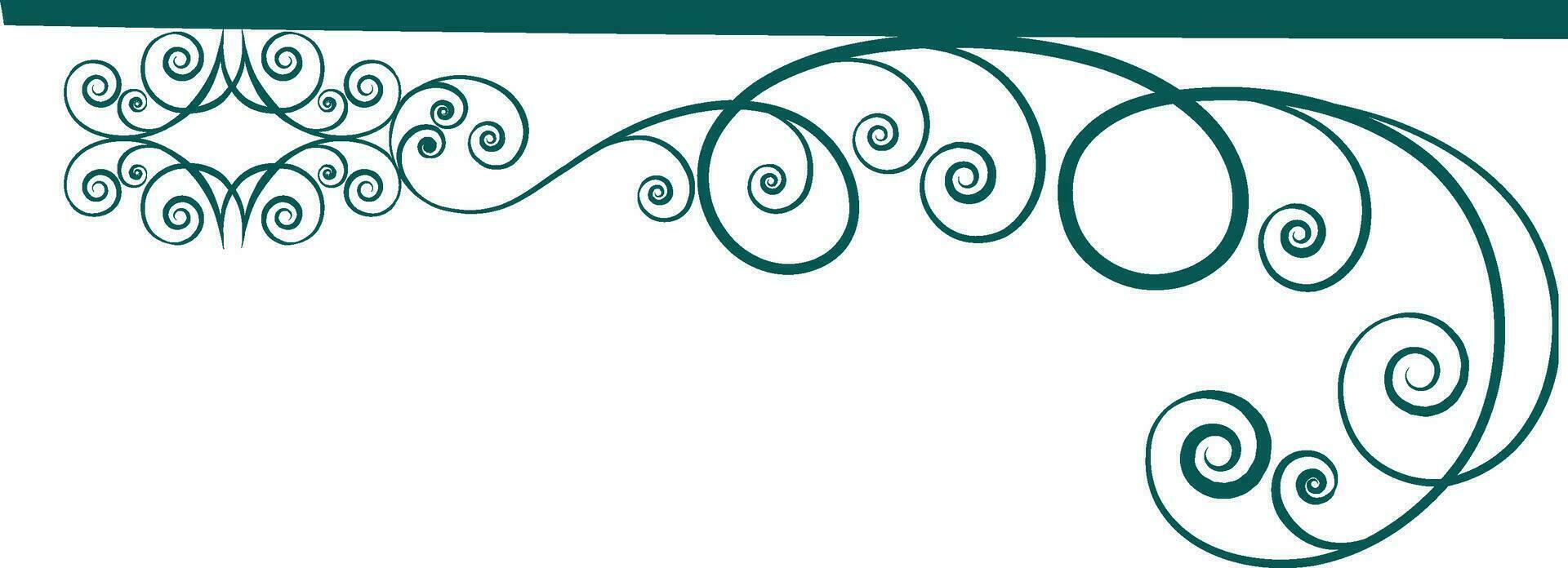 verde floral diseño decorado antecedentes. vector