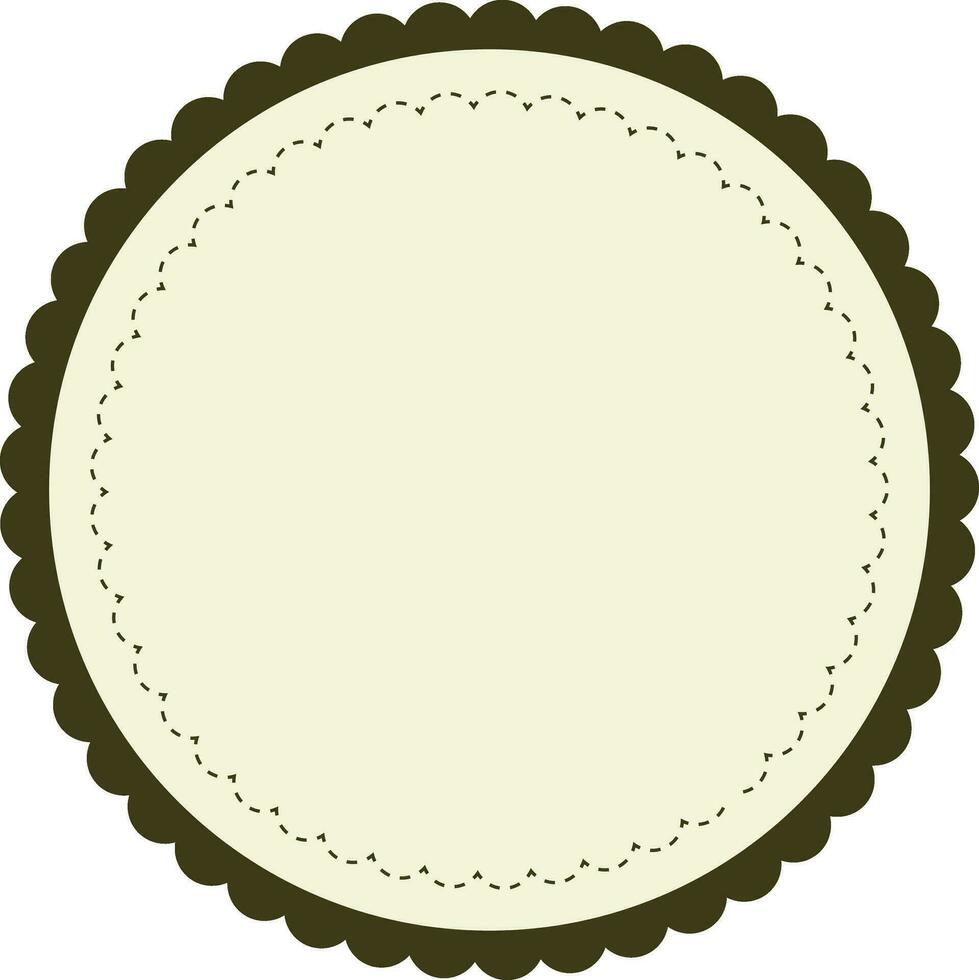 Simple round frames with fully editable stroke. vector