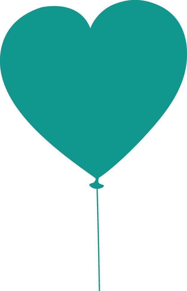 Vector illustration of light heart balloon.