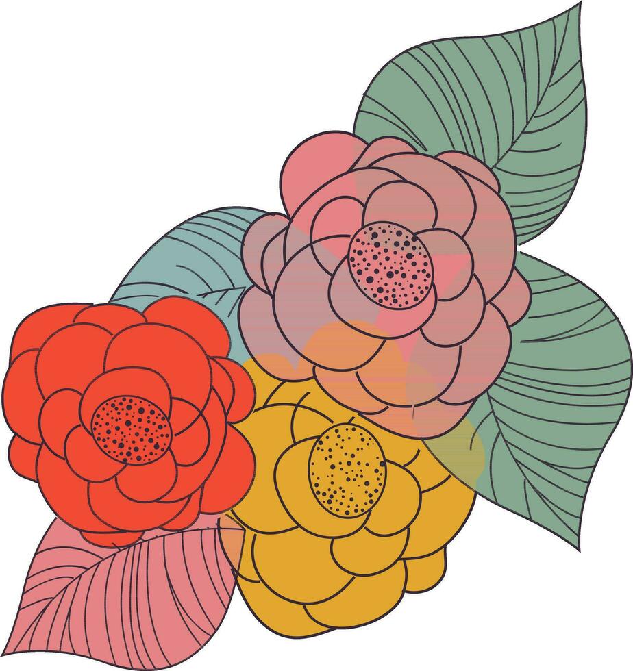Wildflower bouquet in a watercolor style. vector