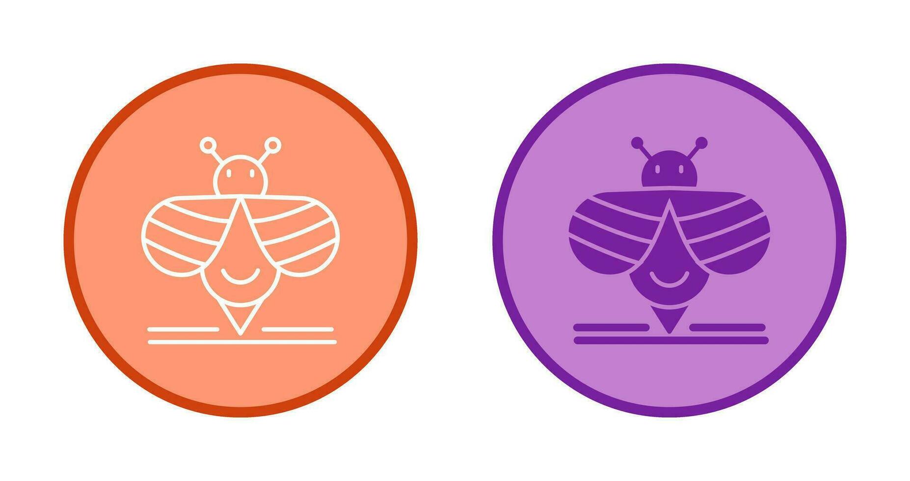 icono de vector de abeja