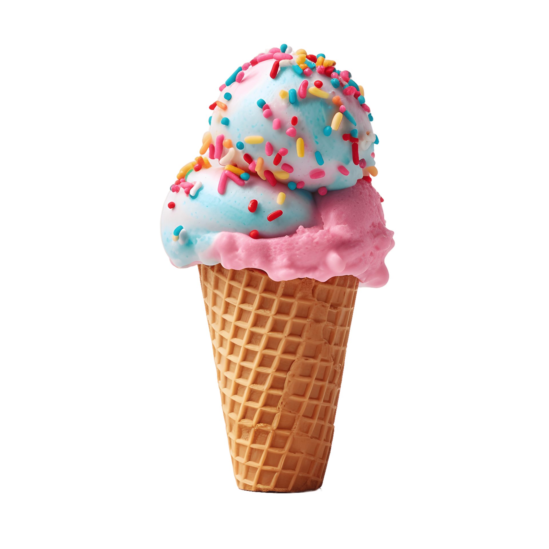 waffle cone background