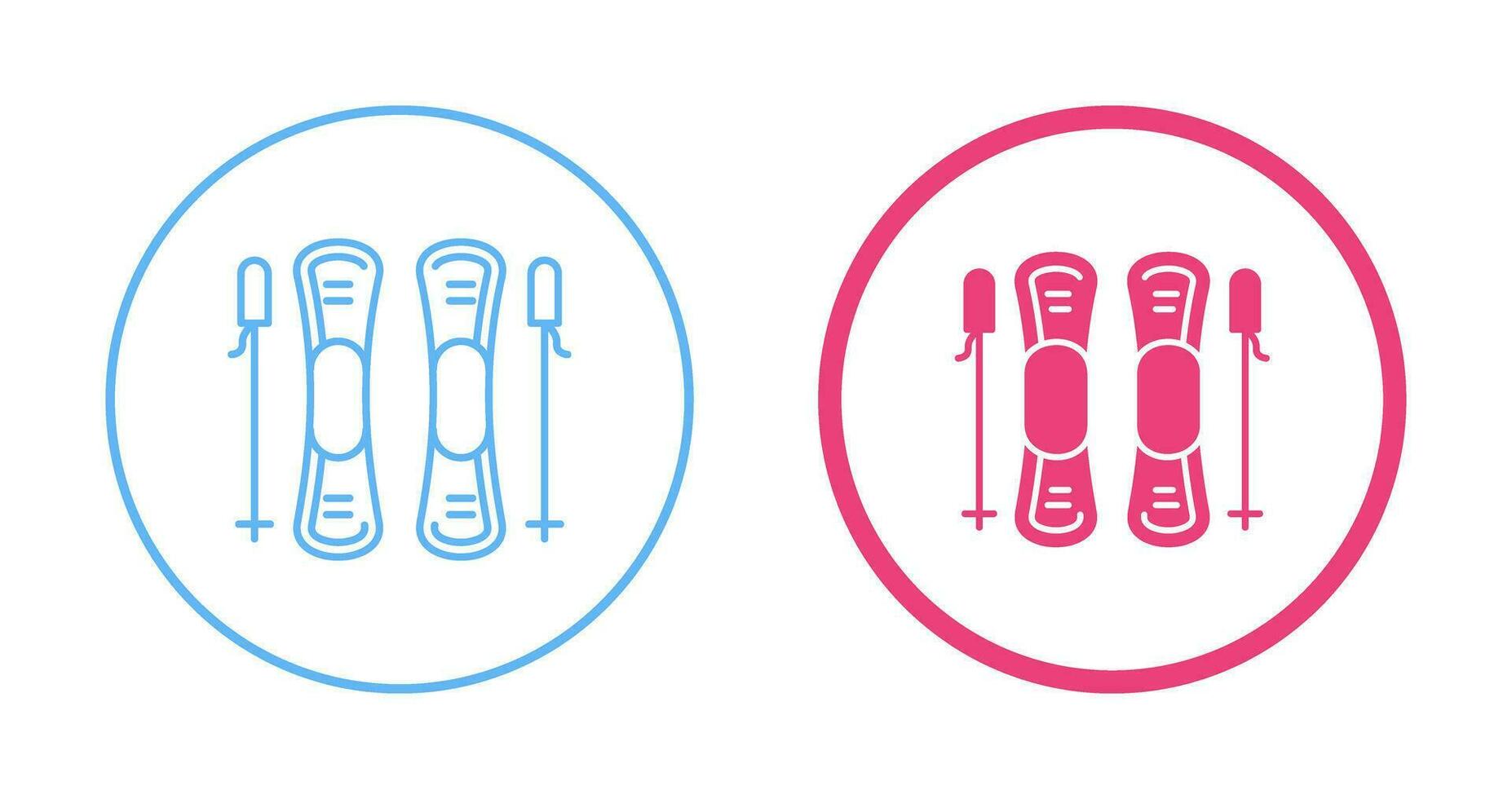 Ski Vector Icon