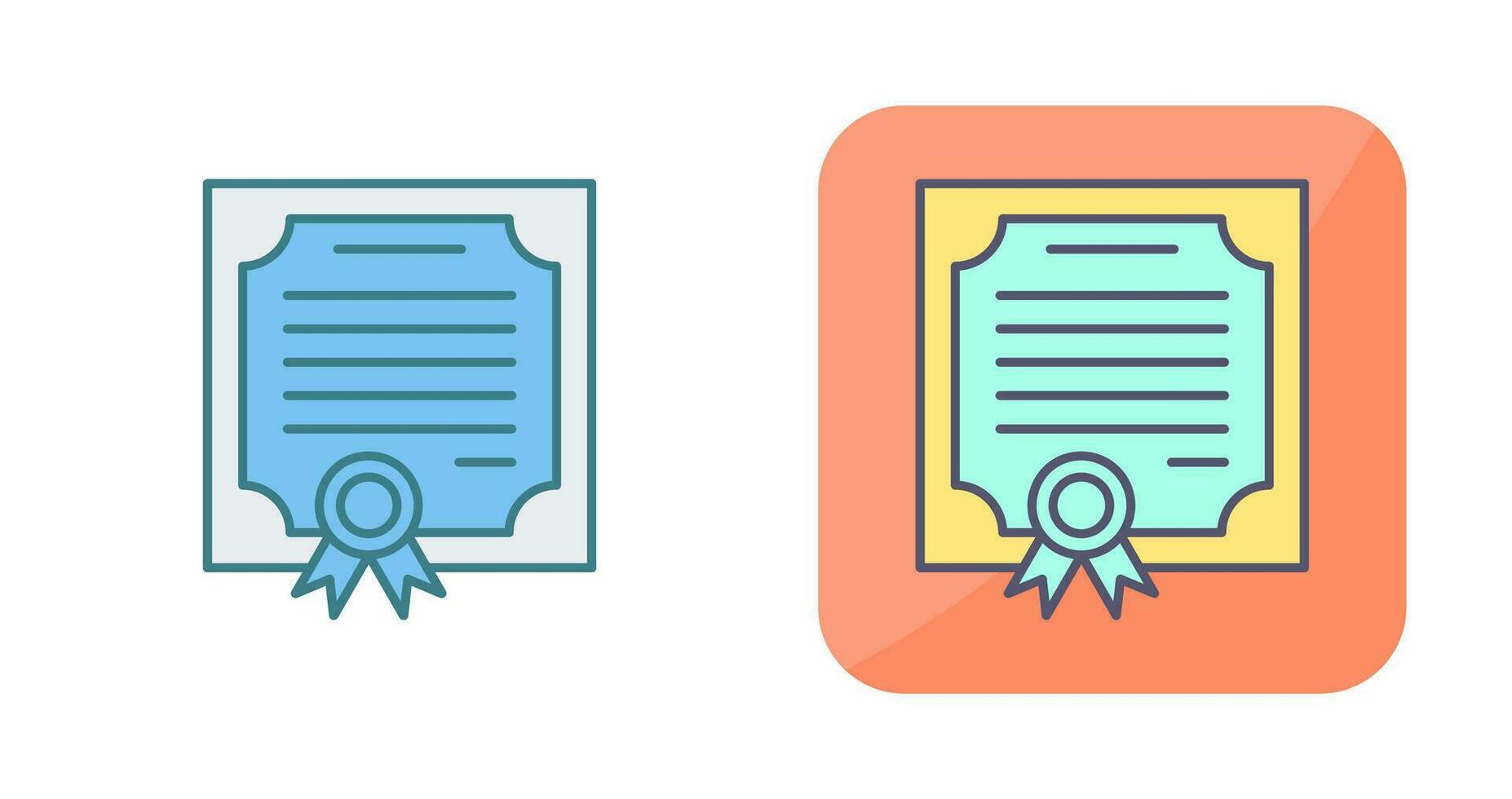 Certificate Vector Icon