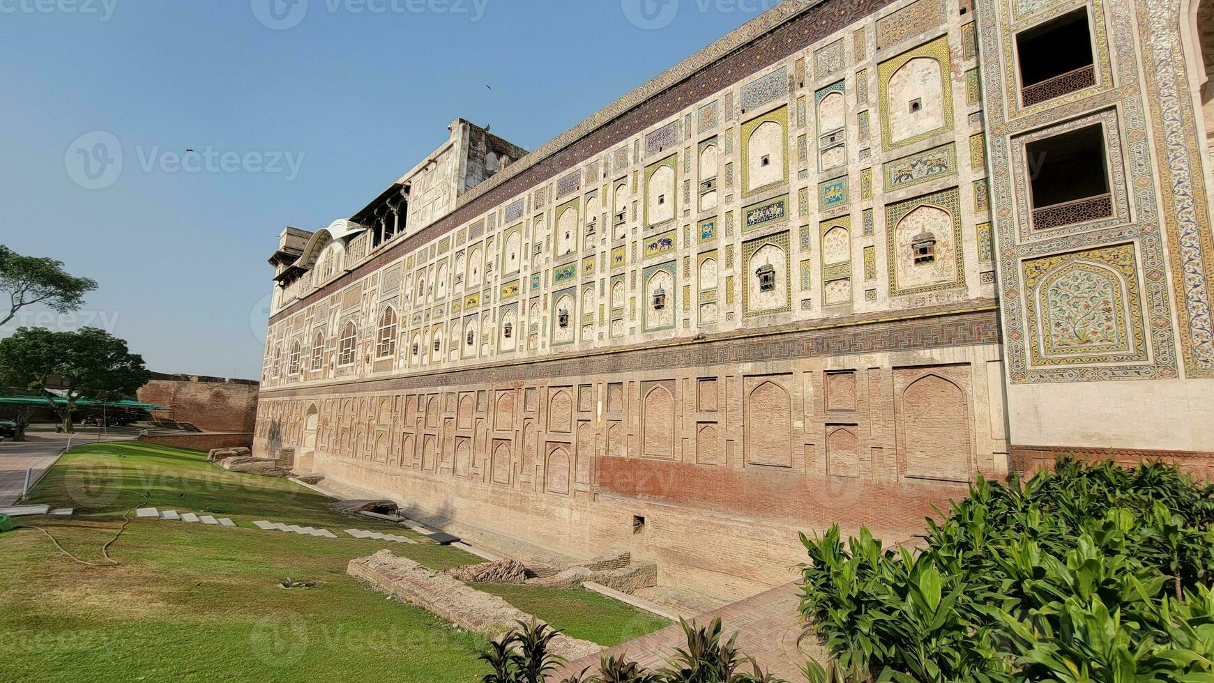 The conserved picture wall in Badshahi fort photo