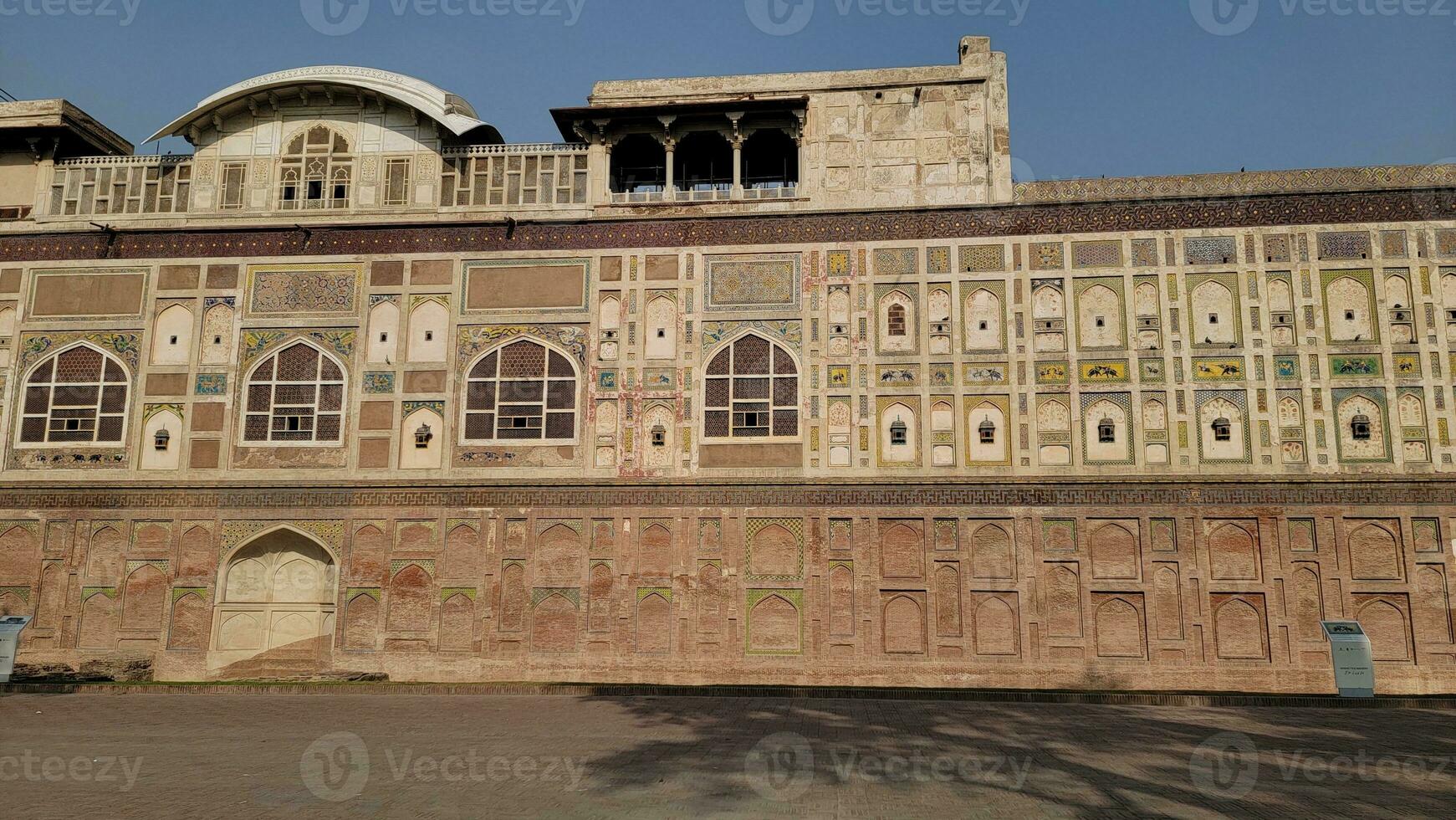 The conserved picture wall in Badshahi fort photo