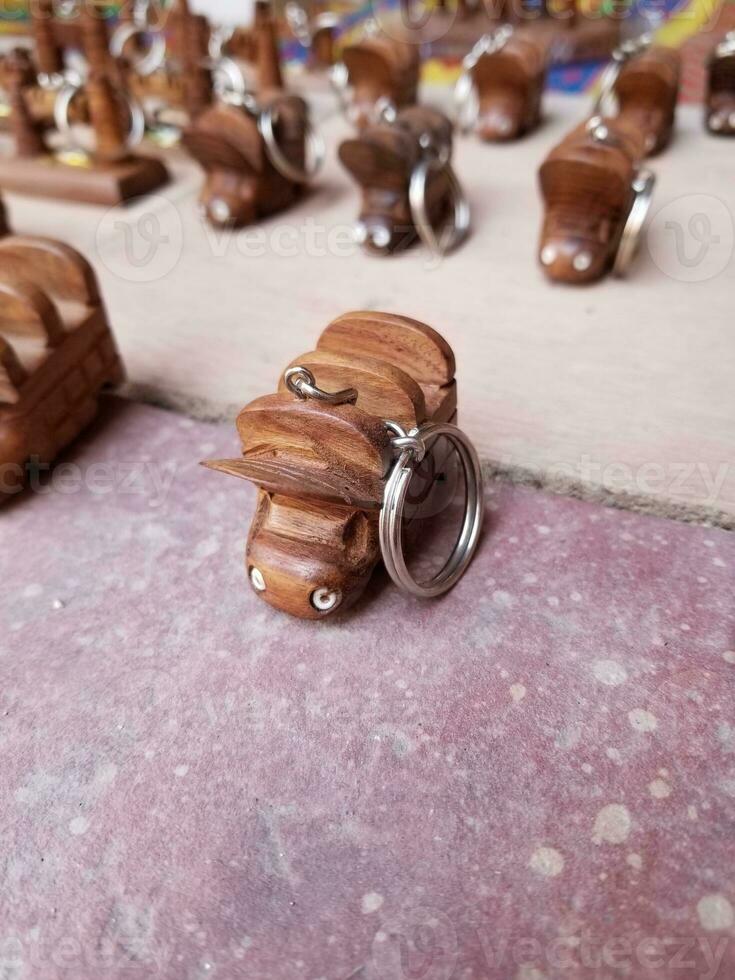Handmade beautiful wood key ring ,Minar e pkistan, Shahi fort photo