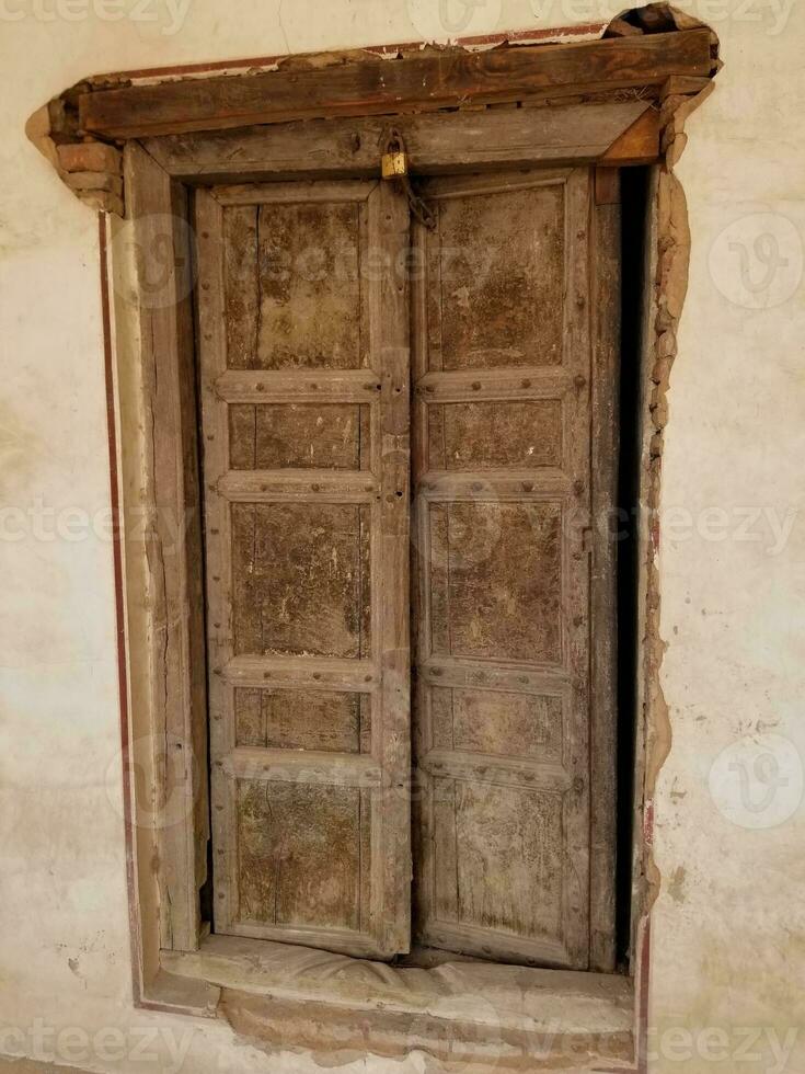Old Wooden window in lahore photo