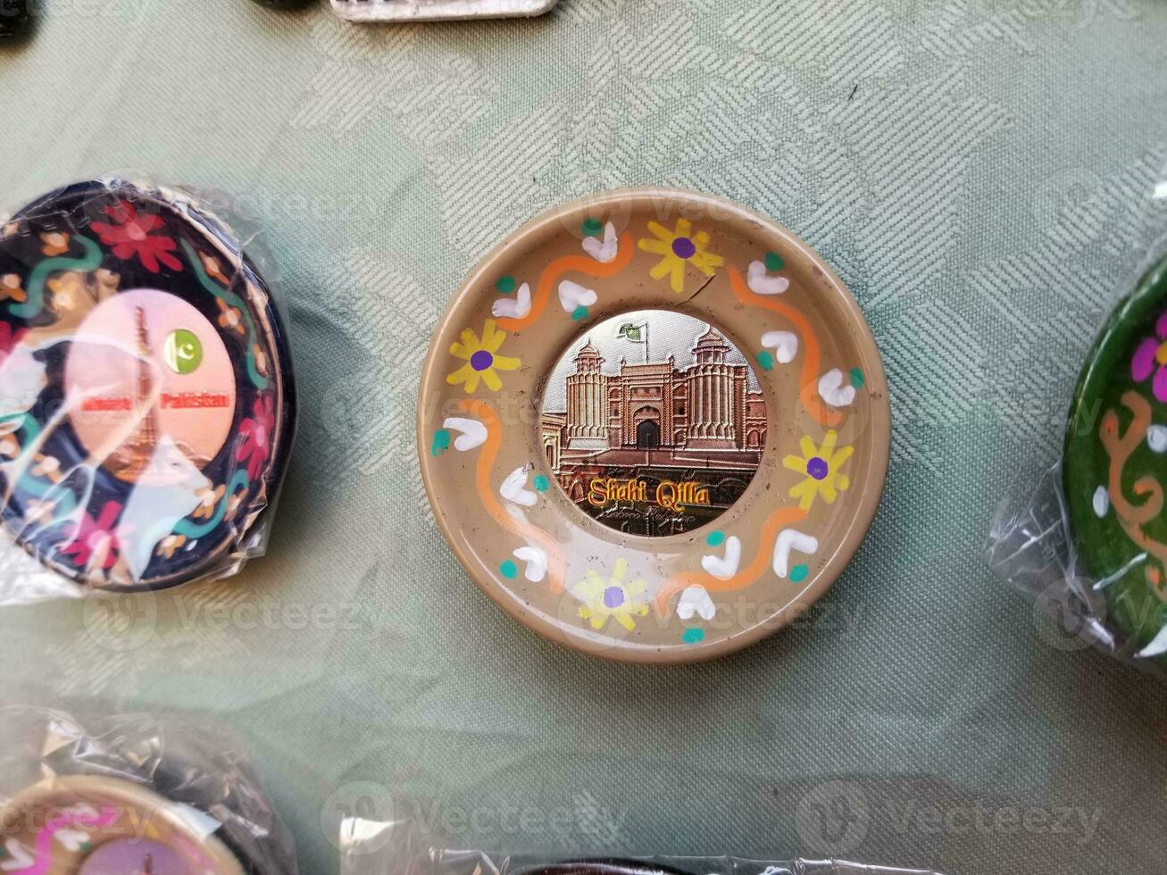 Handmade beautiful plastic key rings photo