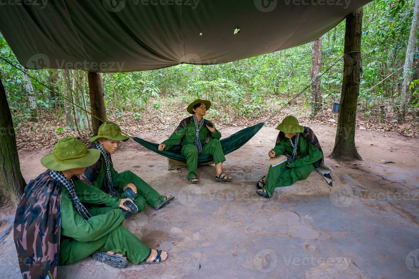 The Cu Chi tunnels were the Viet Cong's base of operations for the Tet
