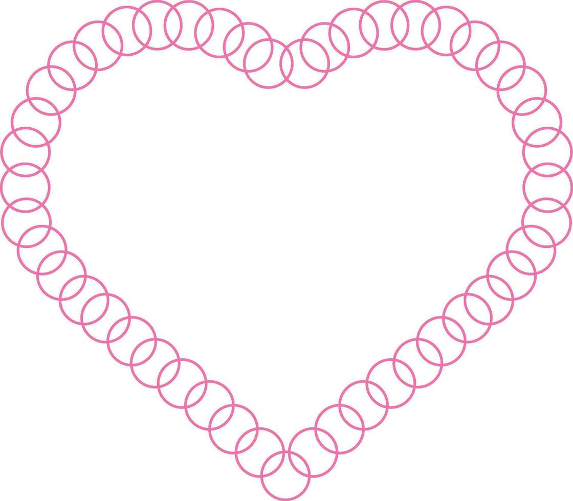 creativo rosado corazón forma en blanco antecedentes vector