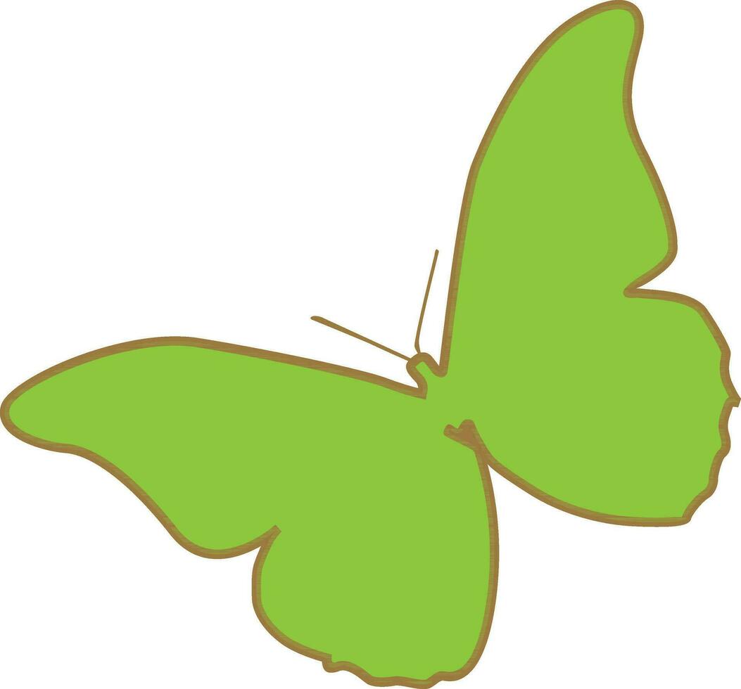 Character of a butterfly. vector
