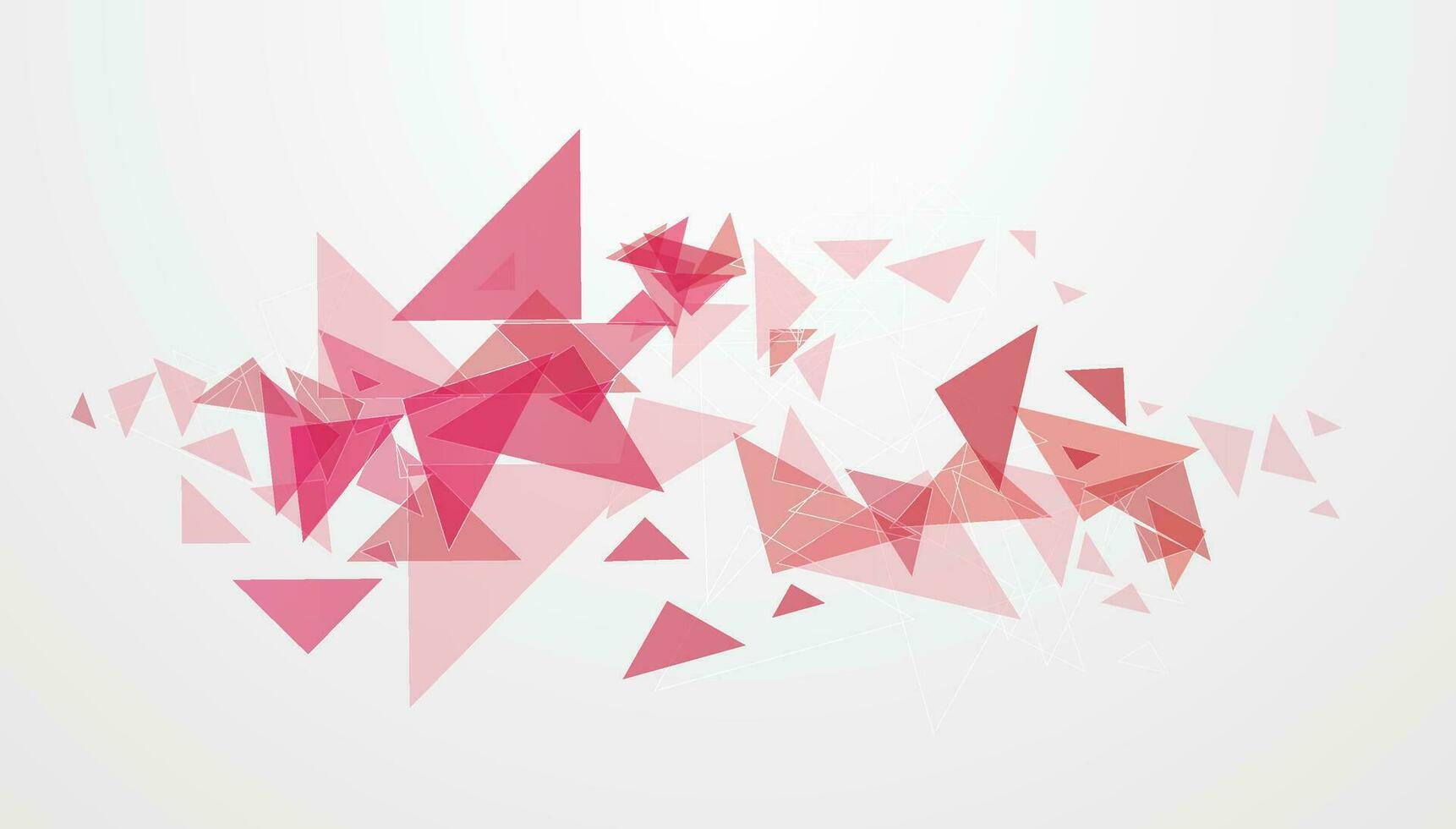 Illustration of pink abstract triangle. vector