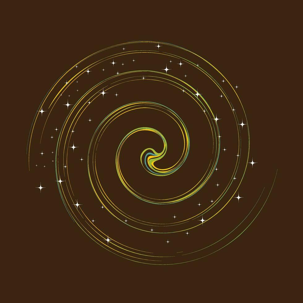 Illustration of a stars decorated circle. vector